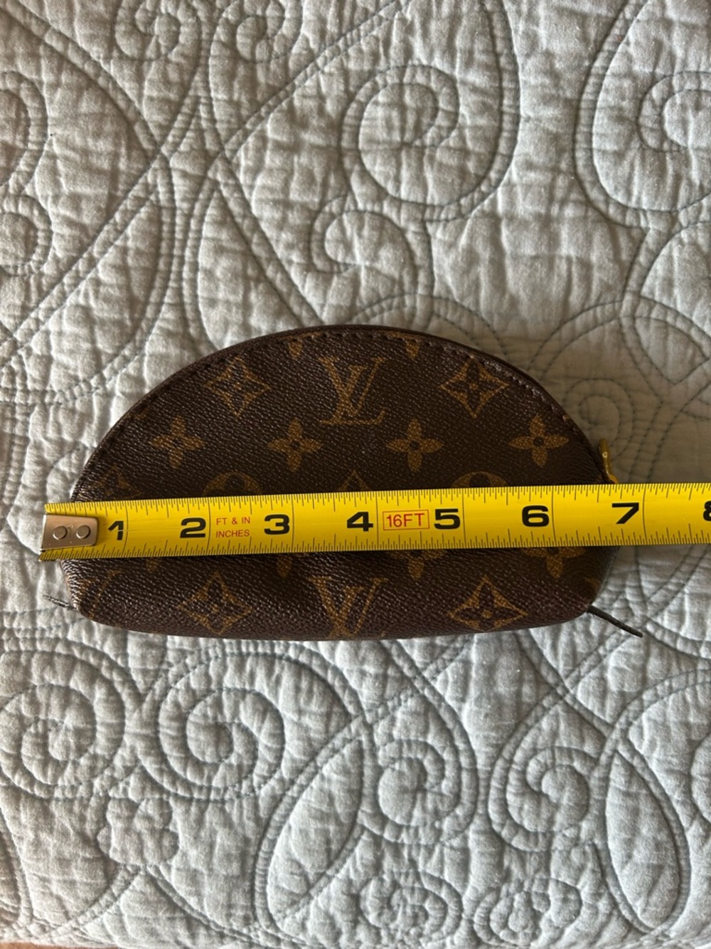 Mini Brown Monogram Pouch - Picture 7 of 9